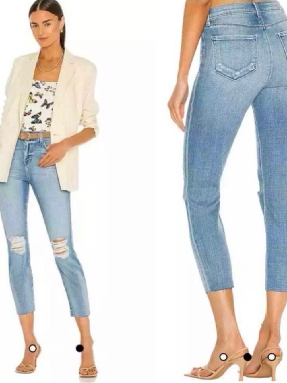 L'AGENCE High Rise Matador Slim Jeans in Mince 24
